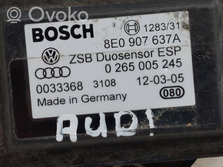 Audi A8 S8 D3 4E Sensore di imbardata accelerazione ESP 8E0907637A