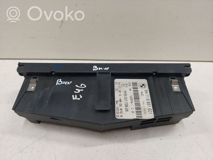 BMW 3 E46 Climate control unit 64116931601