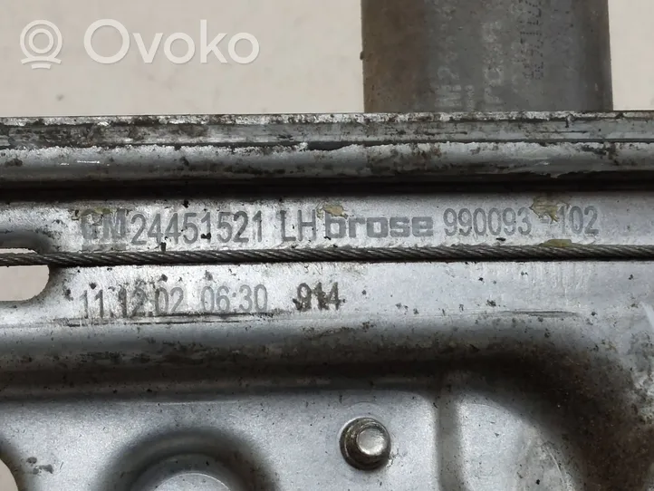 Opel Vectra C Takaoven ikkunan nostin moottorilla 24451521