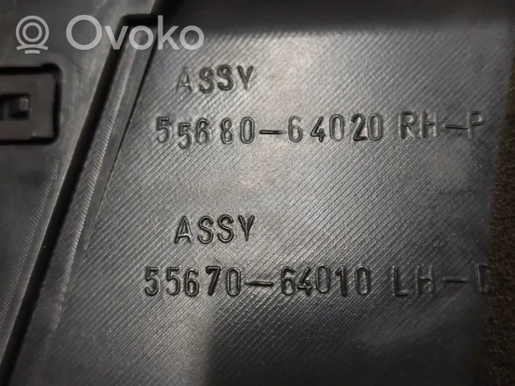 Toyota Corolla Verso E121 Centrālais gaisa ventilācijas režģis 6556434010