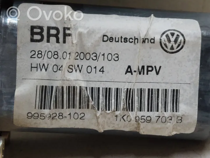 Volkswagen Touran I Silniczek podnoszenia szyby drzwi tylnych 1K0959703B