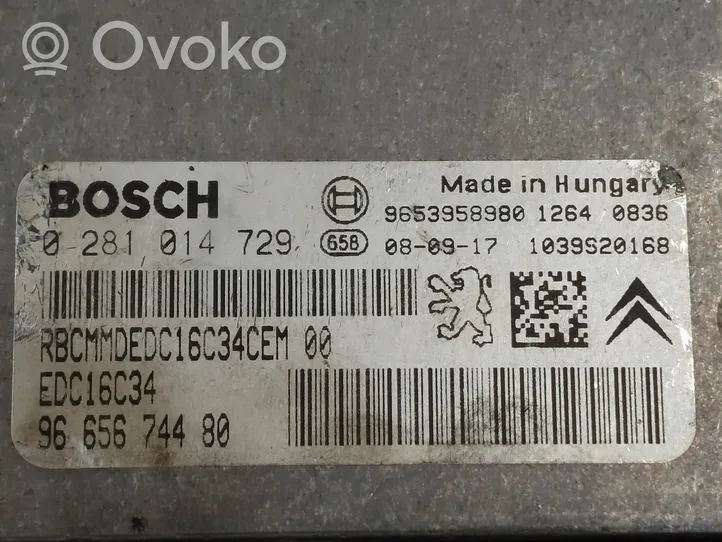 Citroen C4 Grand Picasso Sterownik / Moduł ECU 9665674480