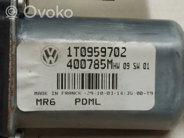 Volkswagen Touran I Silniczek podnośnika szyby drzwi przednich 1T0959702