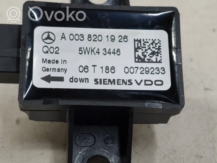 Mercedes-Benz R W251 Czujnik uderzenia Airbag A0038201926