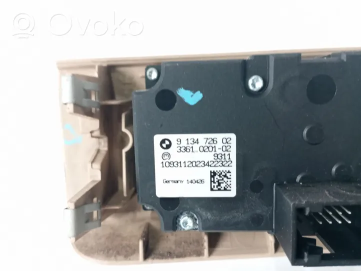 BMW X5 E70 Interruttore di regolazione dell’illuminazione del quadro 913472602