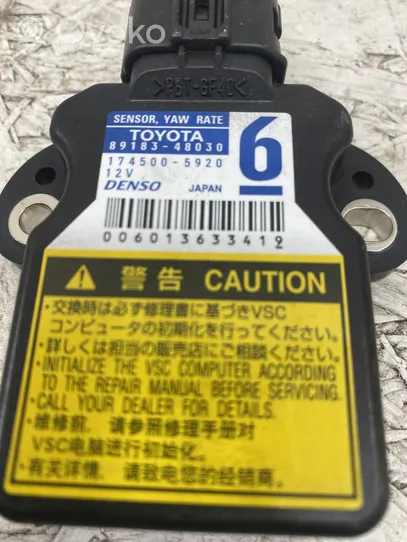 Toyota Prius (XW30) Vakaajan pitkittäiskiihtyvyystunnistin (ESP) 8918348030