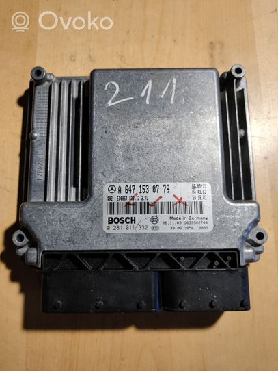 Mercedes-Benz E W211 Calculateur moteur ECU A6471530779