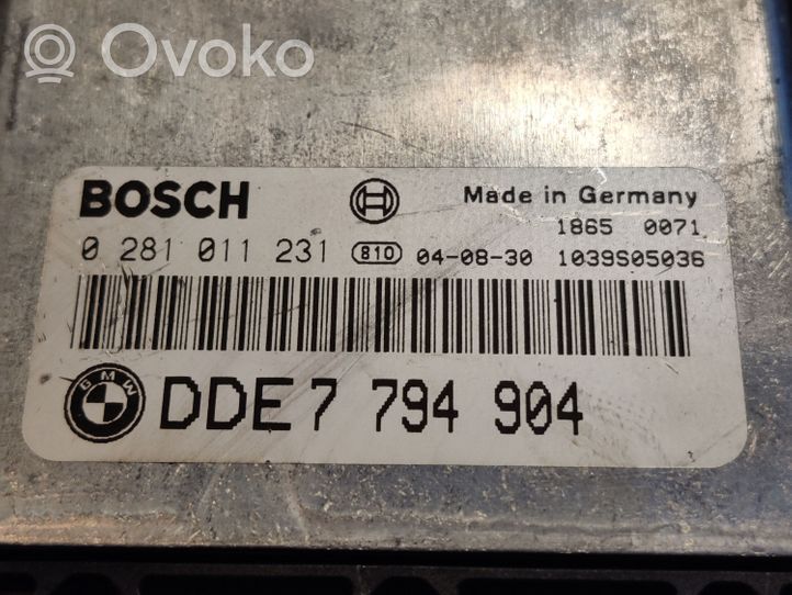 BMW 7 E65 E66 Calculateur moteur ECU 7794904