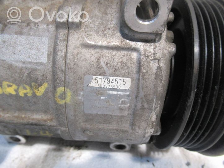 Fiat Bravo Ilmastointilaitteen kompressorin pumppu (A/C) 51784515