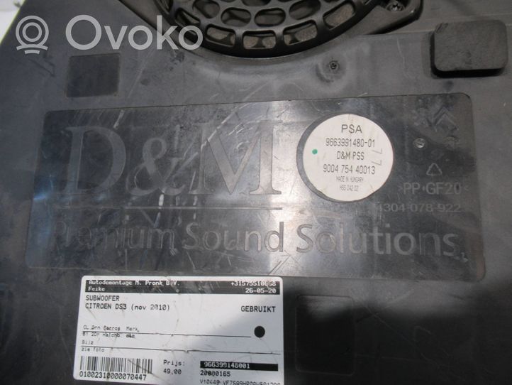 Citroen DS3 Subwoofer speaker 9663991480