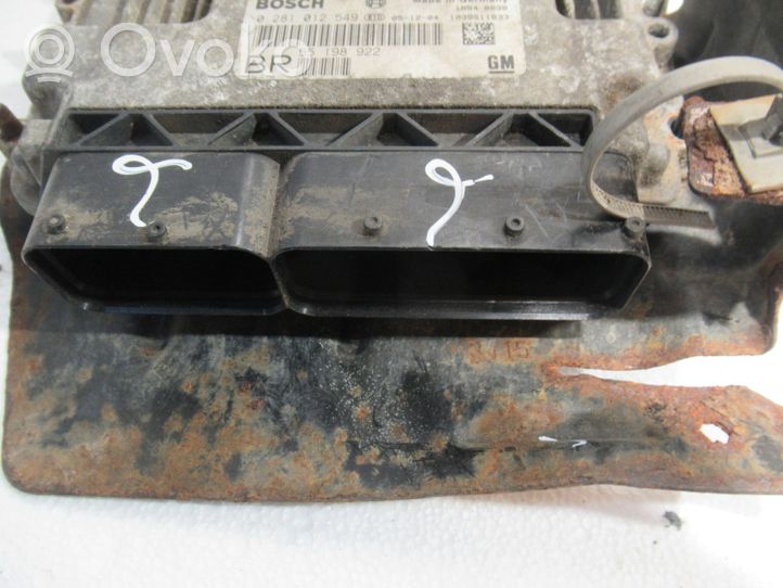 Opel Astra H Sterownik / Moduł ECU 0281012549