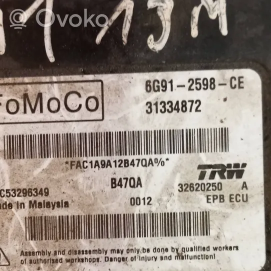 Volvo V60 Rankinio stabdžio valdymo blokas 31334872