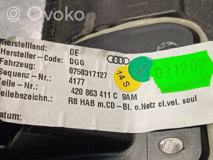 Audi R8 42 Grilles/couvercle de haut-parleur arrière 420863411C