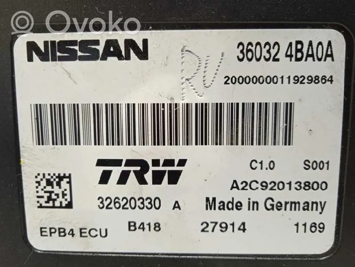 Nissan X-Trail T32 Modulo di controllo del freno a mano 360324BA0A