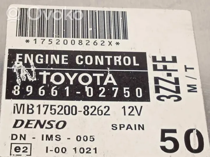 Toyota Corolla E120 E130 Calculateur moteur ECU 8966102750