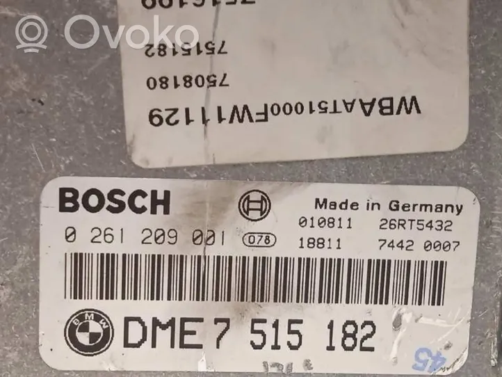 BMW 3 E46 Moottorin ohjainlaite/moduuli 7515182