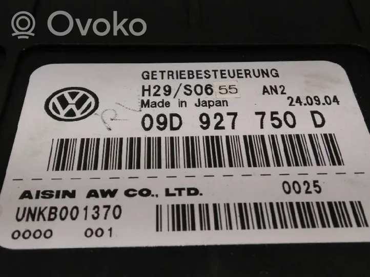 Volkswagen Touareg I Module de contrôle de boîte de vitesses ECU 09D927750D