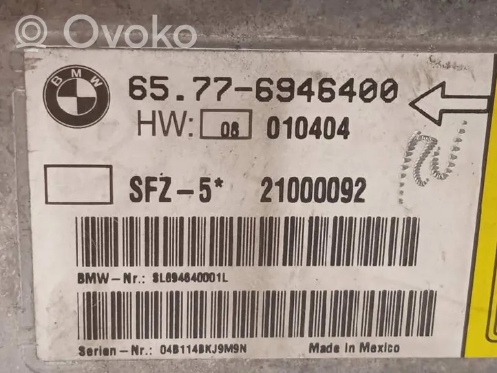 BMW 5 E60 E61 Turvatyynyn ohjainlaite/moduuli 65776946400