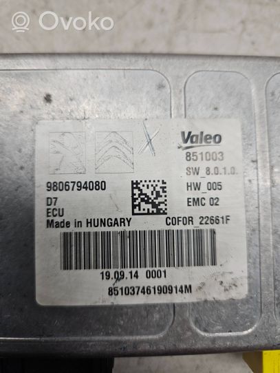 Citroen C4 Grand Picasso Module de contrôle vidéo 9806794080