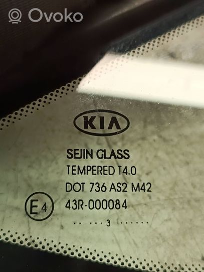 KIA Ceed Mazā "A" tipa priekšējo durvju stikls (četrdurvju mašīnai) 43R000084