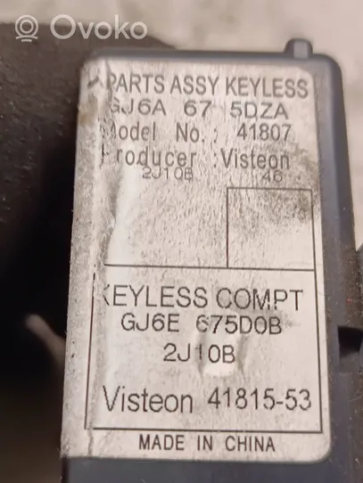 Mazda 6 Keyless go vadības bloks GJ6E675D0B