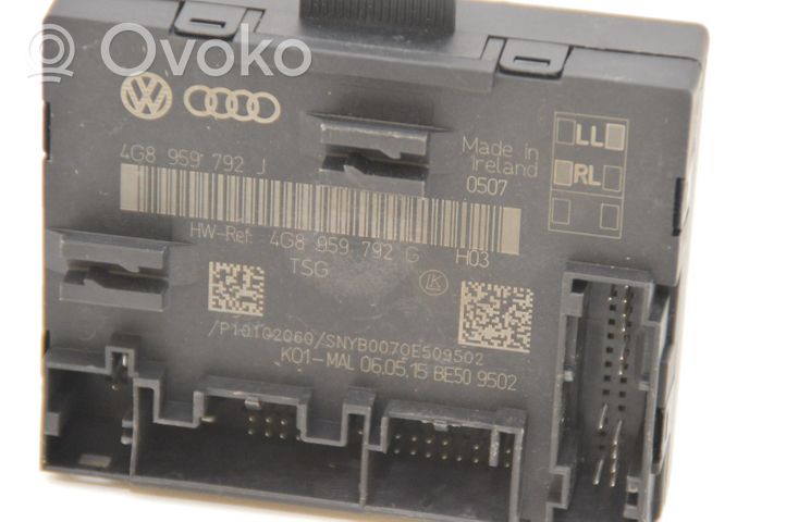 Audi A6 C7 Oven ohjainlaite/moduuli 4G8959792J