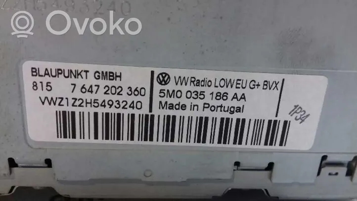 Volkswagen Tiguan Moduł / Sterownik dziku audio HiFi 5M0035186AA