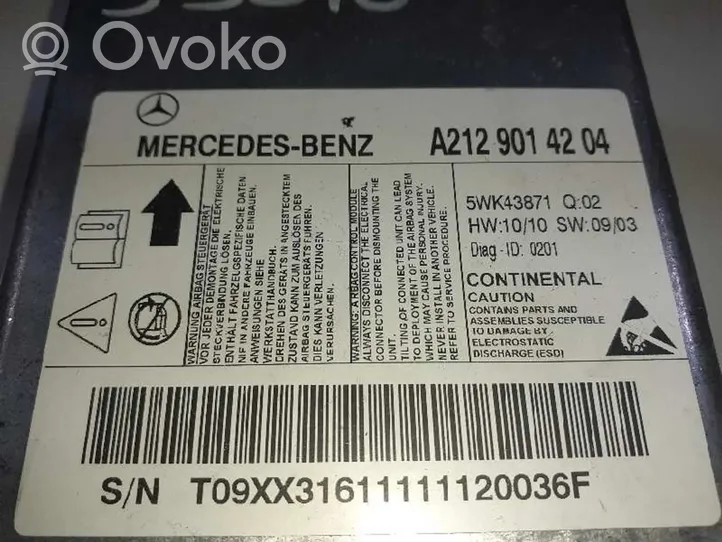 Mercedes-Benz E W212 Poduszki powietrzne Airbag / Komplet 