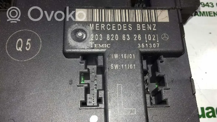 Mercedes-Benz CLK AMG A208 C208 Jednostka sterująca bramą 203820632602