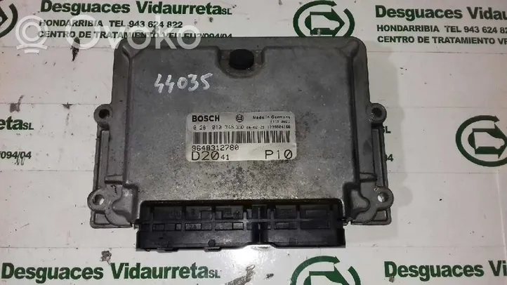 Citroen Jumper Unité de commande, module ECU de moteur 9648312780