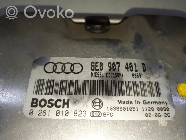 Audi A4 Allroad Moottorin ohjainlaite/moduuli (käytetyt) 8E0907401D