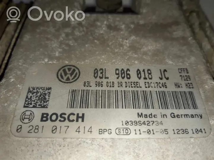 Skoda Superb B6 (3T) Komputer / Sterownik ECU silnika 03L906018JC