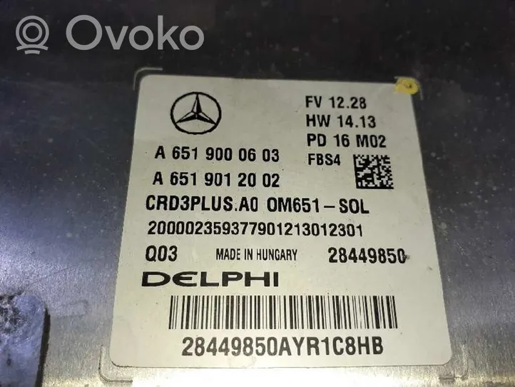 Mercedes-Benz CLK AMG A208 C208 Unité de commande, module ECU de moteur A6519000603