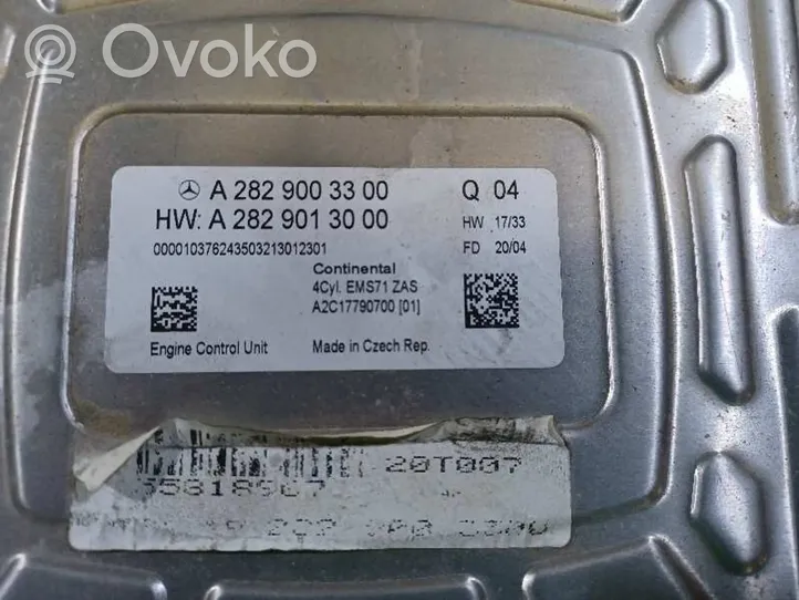 Mercedes-Benz A W177 Komputer / Sterownik ECU silnika A2829003300