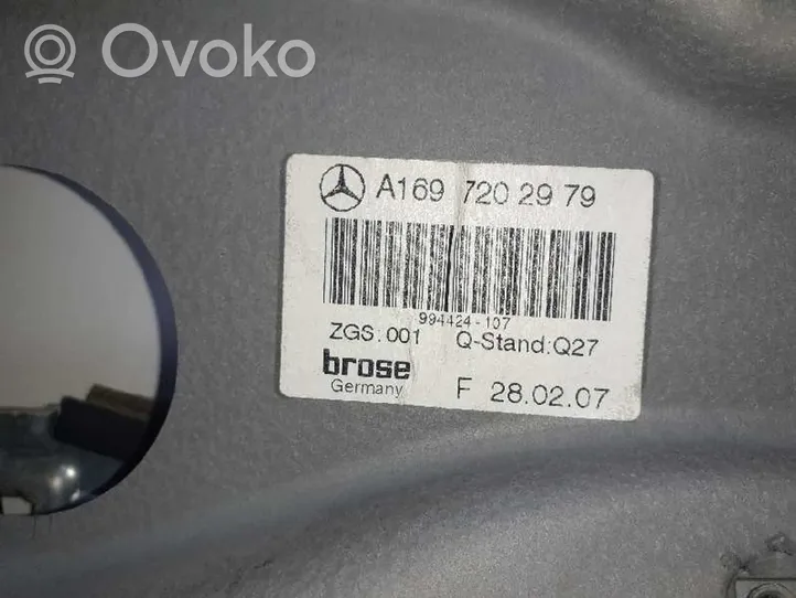 Mercedes-Benz B W245 Mechaninis priekinio lango pakėlimo mechanizmas A1697203179