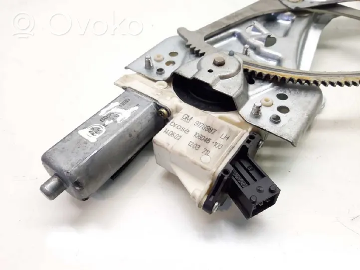 Opel Vectra B Manualny podnośnik szyby drzwi przednich 9178987