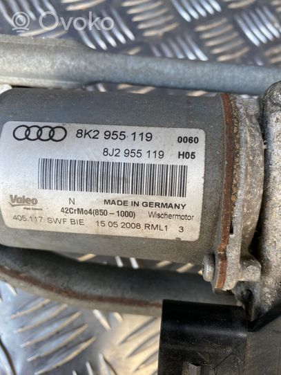 Audi A4 S4 B8 8K Mechanizm wycieraczek szyby przedniej / czołowej 8K2955119