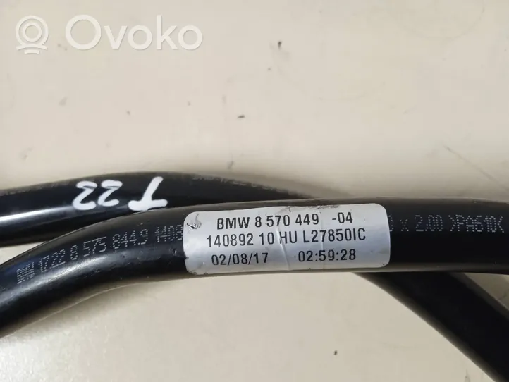 BMW 4 F32 F33 Przewód / Wąż chłodnicy oleju skrzyni biegów 8570449