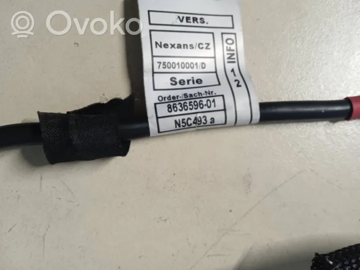 BMW 3 F30 F35 F31 Bremžu elektrības vadi 8636596