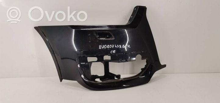 Audi Q3 8U Rivestimento del pannello parte angolare del paraurti anteriore 8U0807438