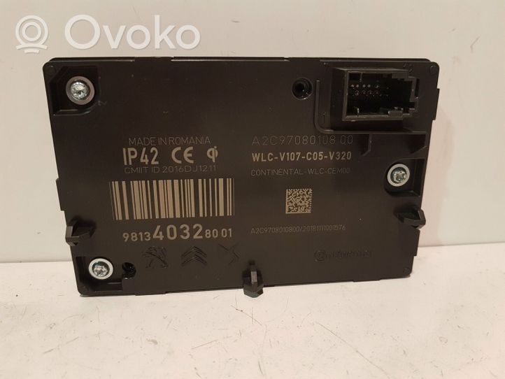 Peugeot 3008 II Module de charge sans fil 9813403280