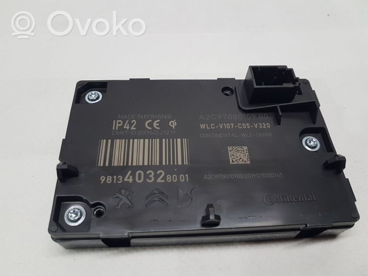 Peugeot 3008 II Module de charge sans fil 9813403280