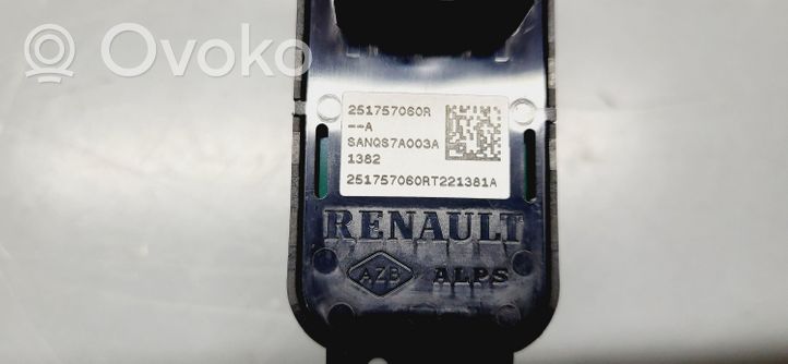 Renault Arkana Käsijarrun/pysäköintijarrun kytkin 251757060R