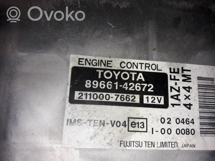 Toyota RAV 4 (XA20) Calculateur moteur ECU 8966142672