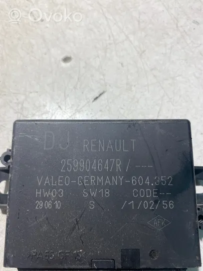 Renault Scenic III -  Grand scenic III Parking PDC control unit/module 259904647R