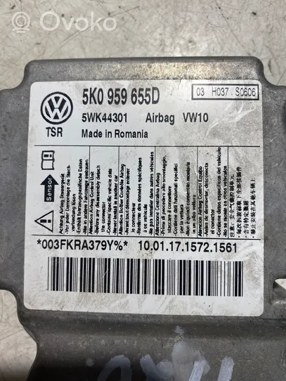 Volkswagen Golf VI Airbag control unit/module 5K0959655D