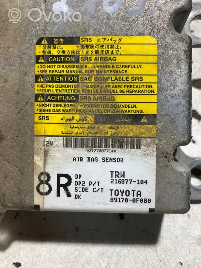 Toyota Corolla Verso AR10 Oro pagalvių valdymo blokas 891700F080