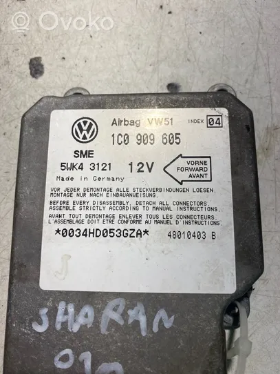 Volkswagen Sharan Gaisa spilvenu vadības bloks 1C0909605