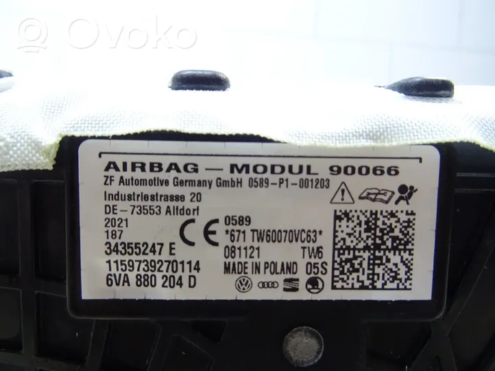 Skoda Fabia Mk4 (6VA) Airbag de volant 6VA880204D