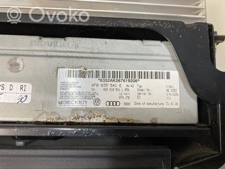 Audi A6 S6 C6 4F Radio/CD/DVD/GPS-pääyksikkö 4F0035541E